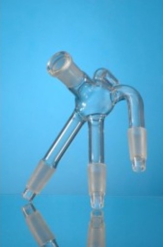 Receiver Adapter - Borosilicate Glass 3.3, Multiple Connections For Chemistry & Microbiology Applications
