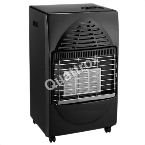 Gas Room Heater - Metal, Portable Design, Matte Black | Energy Efficient, Easy to Regulate Cooling Speed, Long Service Life, Scratch-Free Surface