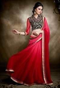 Red Designer Sarees