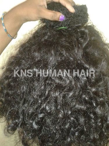 Natural Colour Black And Brown Human Weave Hair