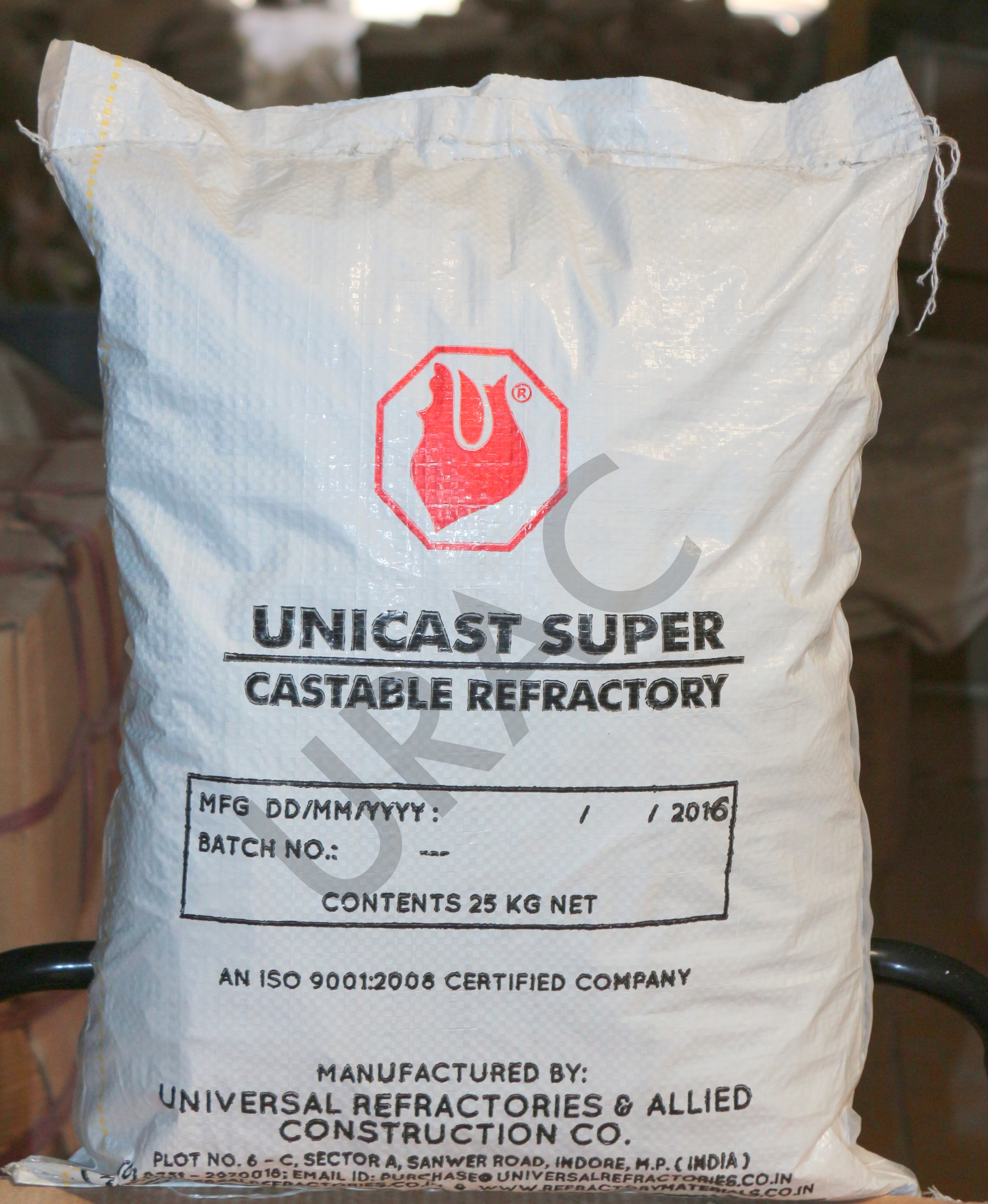 Unicast Super Refractory Castable - Ceramic Powder, 50 Kg Bag | Retains Strength At High Temperature, Resistant To Thermal Shock