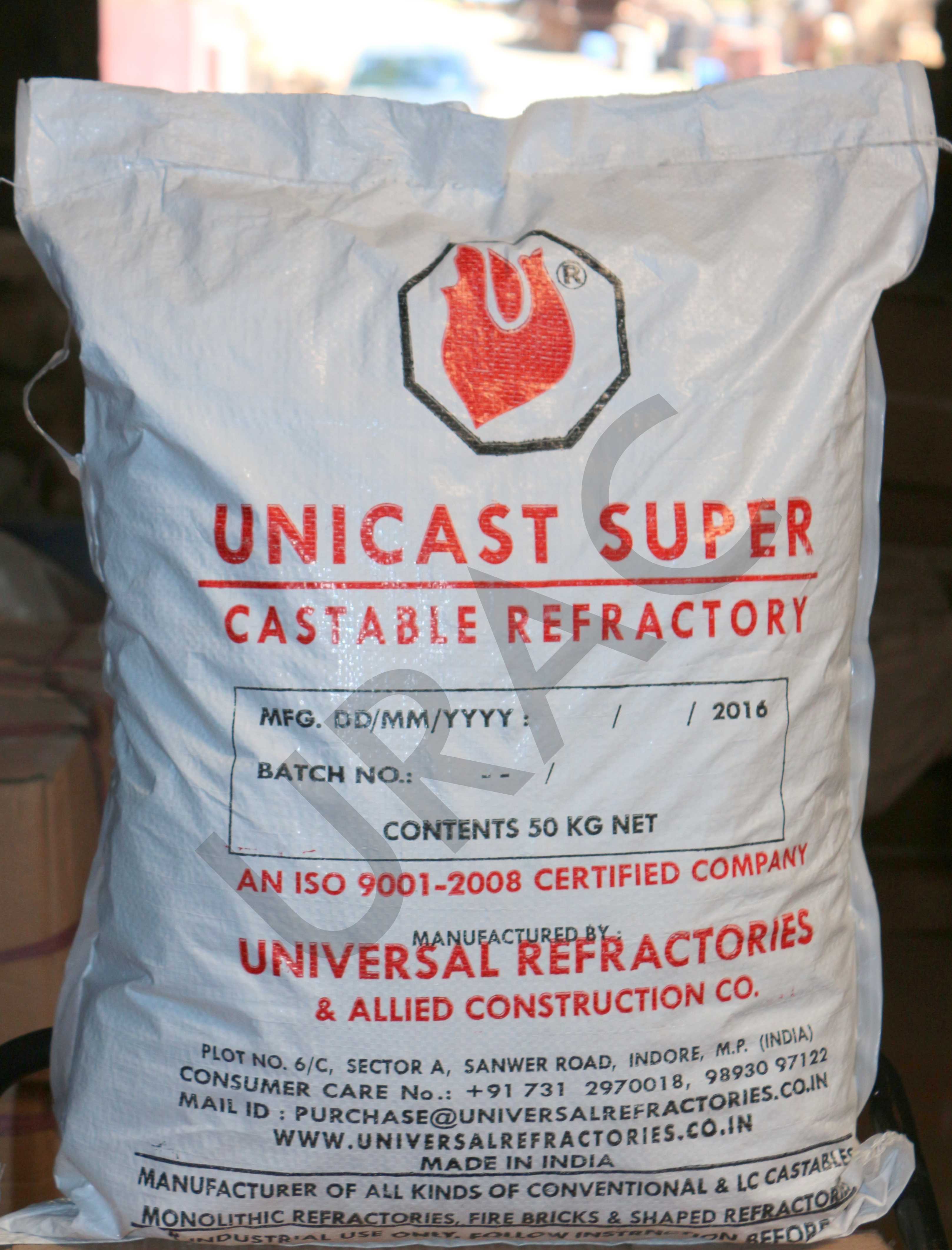 Unicast Super Refractory Castable - Ceramic Powder, 50 Kg Bag | Retains Strength At High Temperature, Resistant To Thermal Shock
