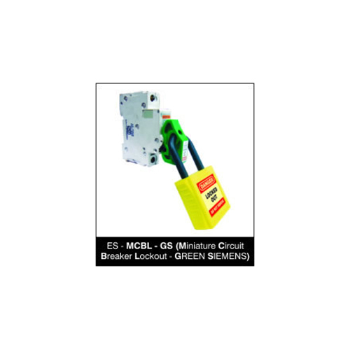 Miniature Circuit Breaker Lockout - GREEN SIEMENS