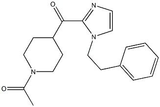 1- (4- (1-फेनथाइल-1h-इमिडाज़ोल-2-कार्बोनिल) पाइपरिडिन-1-yl) इथेनोन