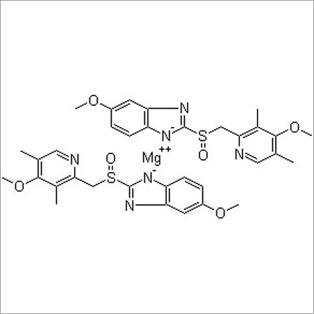 Esomeprazole Magnesium - Purity 98%, Molecular Weight 713.1g | Chemical Name: Esomeprazole Magnesium, Melting Point: 182-191°C