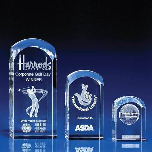 3D Crystal Trophy