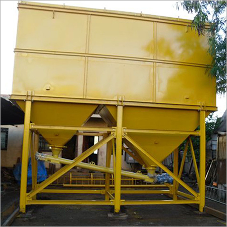 Horizontal Storage Silo - 70 Ton Capacity, Steel Material, Yellow Painted Finish | Load Cell Weighing System, Rugged Structure, High Strength, Anti-Corrosive