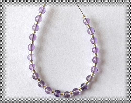 Amethyst - 2 to 2.5 mm Round Loose Beads, 21 Pieces, Natural Stone, 2.2 Cts