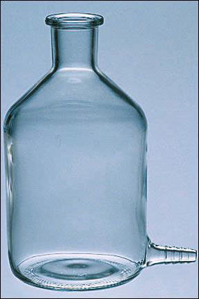 Aspirator Bottles - Borosilicate Glass, 1-10 Liters Capacity - Transparent, With Ground-in Stopper and Tabulature for Chemical Laboratory Use