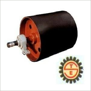 Belt Drive Pulley - Cast Iron with Rubber Coating, Standard Bore Size, Single Groove, Heavy-Duty for Conveyor Systems, High Load Capacity - Fixed Bracket Mount
