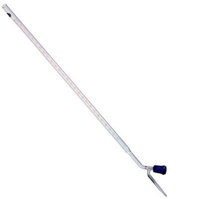 Burettes - Boro 33 Glass, Single Bore, 10ml, 25ml, 50ml Capacity | Transparent, PTFE Key Stopcock for Chemical Laboratory Use