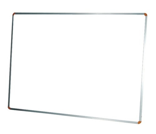WHITE BOARD - Aluminum Frame, 24x36 Inches, Glossy White Surface | Durable, Moisture Resistant, Wall-Mounted, Lightweight Design, Includes 4 Markers & Duster