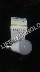 3W LED Bulb Cabinet - Ceramic Body, Round Shape, Electric Power Source, White Lighting | Applications in Commercial, Industrial & Residential Spaces