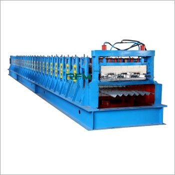 Double Layer Floor Decking Forming Machine - Steel Material, 7000 Kg Weight, Blue Color, 440 Volt PLC Control | Automatic Operation, Variable Frequency Speed Control, Superior Performance