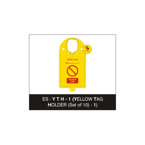 Yellow Tag Holder & Tags