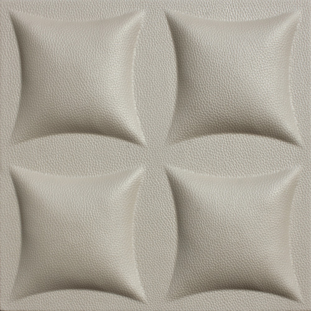 Artificial Leather Tiles - 400x400x26mm, 17 Color Options | Eco-friendly, Acoustic Insulation, Easy Direct Installation