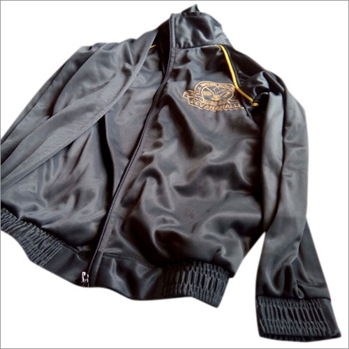 Grey Polyester Upper Jacket - Long Sleeve, O Shape Collar | Comfortable, Easy to Wash, Skin Friendly