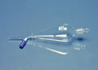 SEPARATING FUNNEL PEAR SHAPE WITH NEEDLE VALVE 