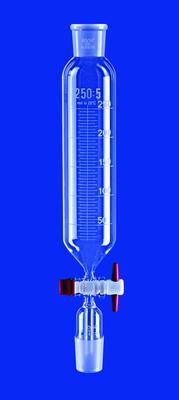 DROPPING FUNNEL CYLINDRICAL, PTFE KEY