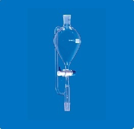 PRESSURE EQUALIZING FUNNEL PEAR SHAPE PTFE KEY