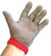 Metal Mesh Gloves - Color: Gray