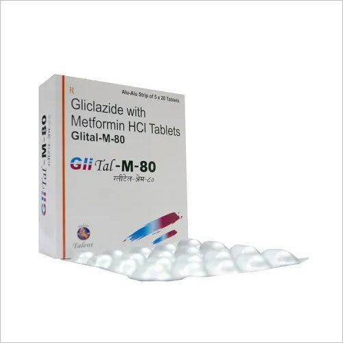 Gliclazide 80 mg + Metformine 500 mg - General Medicine Tablets | Suitable for Adults, Teenagers, Women, and Aged Persons, Store in Dry Place