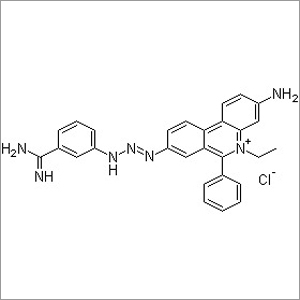 Isometamidium Chloride - C28H26ClN7, Molecular Weight: 496.01 | ISO, GMP Compliance, For R&D Use Only, Export Worthy Packaging