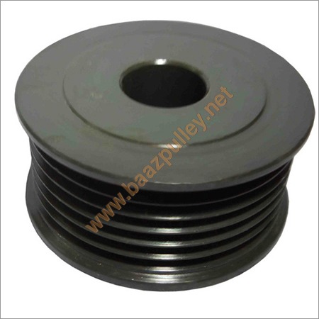 Black Multi Groove Alternator Pulley