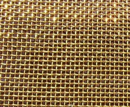 Brass Wire Mesh - High Durability Golden Finish | Less Maintenance, Trouble-Free Air Passing