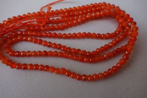 ब्राउन कारेलियन फेसेटेड राउंड