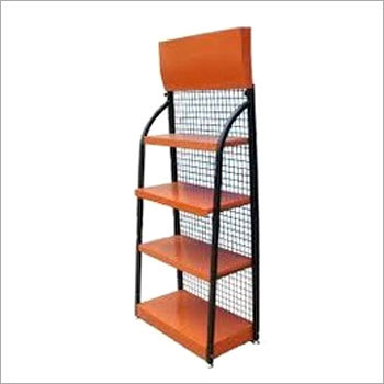 Metal Retail Display Racks - Steel, Light Duty, Supermarket Rack | Corrosion Resistant, Easy to Install, High Load Bearing Strength, Painted Finish