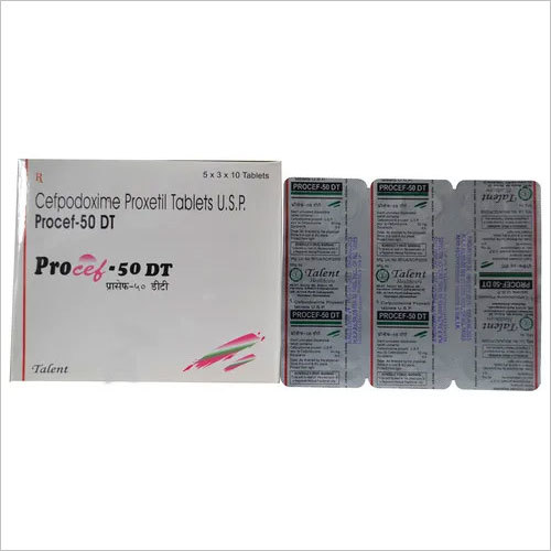 Cefpodoxime Proxetil Tablets - 50 mg , Allopathic Medicine for Clinics and Hospitals, Dry Storage Recommended