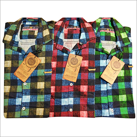 चेकर्ड कॉटन शर्ट