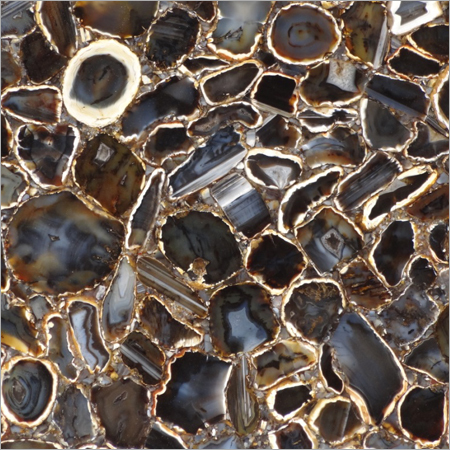 Black Agate Natural Slabs Artificial Marble