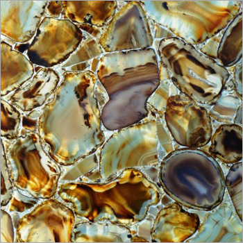 ब्राउन एगेट बैकलिट आर्टिफिशियल मार्बल