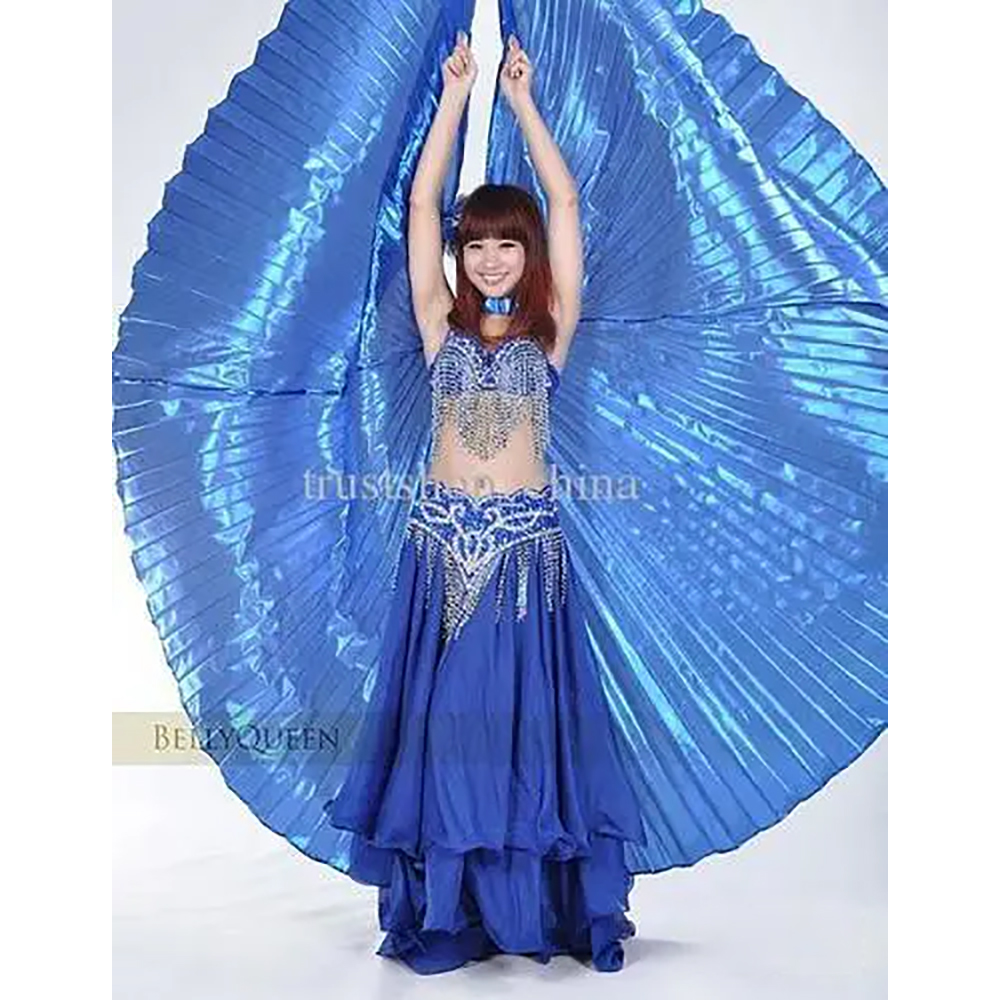Blue Belly Dance ISIS Wing with Top Skirt