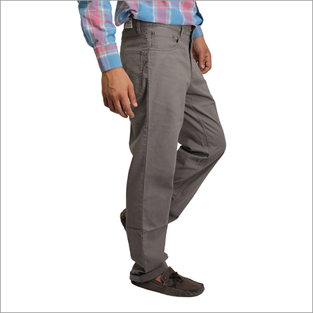 Cotton Trousers - Grey, Regular Fit | Soft Cotton, Shrink Resistant, Lightweight, Multiple Pockets, Customizable