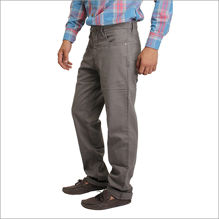 Cotton Trousers - Grey, Regular Fit | Soft Cotton, Shrink Resistant, Lightweight, Multiple Pockets, Customizable