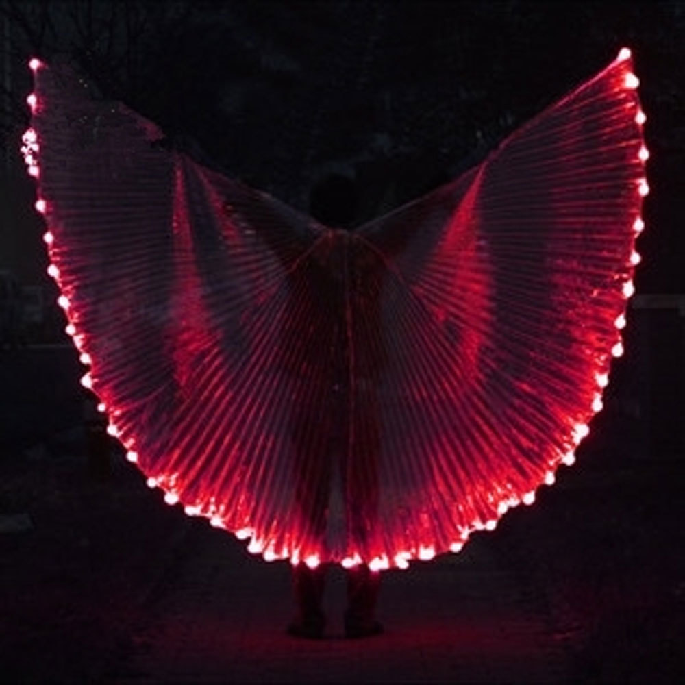 Red Led Isis Wing - Large Size, Vibrant Red Color | Versatile for Rainy, Spring, Summer, and Winter Seasons