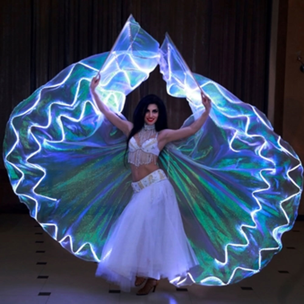Overall Green Silver Led Isis Wing