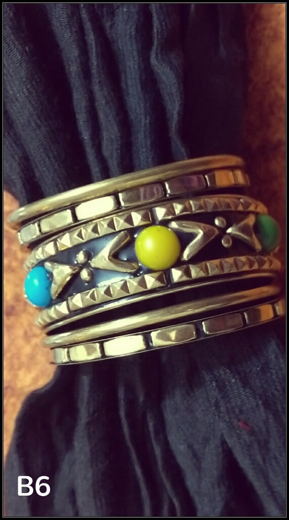 Long Golden Oxidised Kada