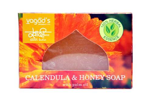 वागद का खादी कैलेंडुला और शहद ग्लीसरीन हस्तनिर्मित ऑर्गेनिक साबुन।