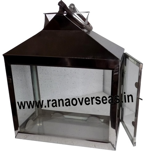 Silver Steel Lantern 10368