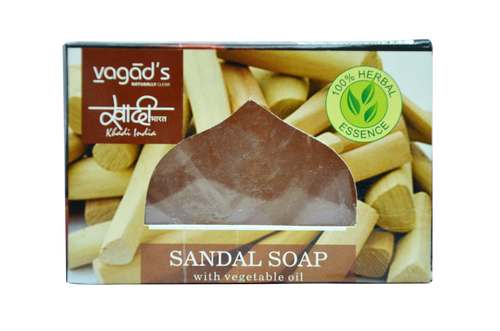 वागड़ का खादी सैंडल हस्तनिर्मित जैविक साबुन।