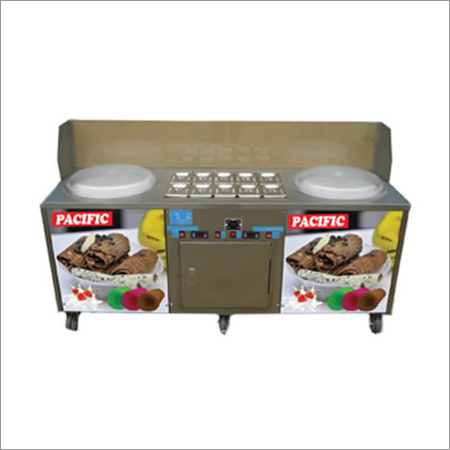 Double Pan Fried Ice Cream Machine