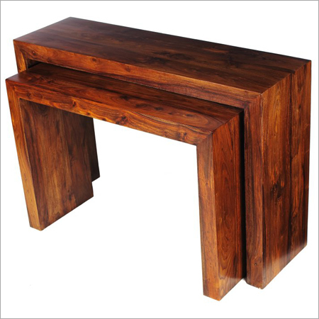 Wooden Console Table Set