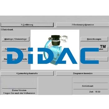 Multimedia Learning Software Piston Compressor - Application: Industrial