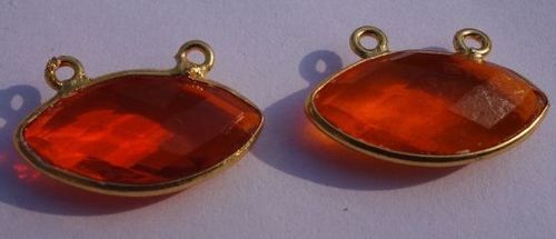 प्राकृतिक ऑरेंज क्वार्ट्ज मार्क्वेस शेप