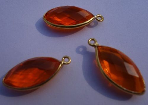 प्राकृतिक ऑरेंज क्वार्ट्ज मार्क्वेस शेप