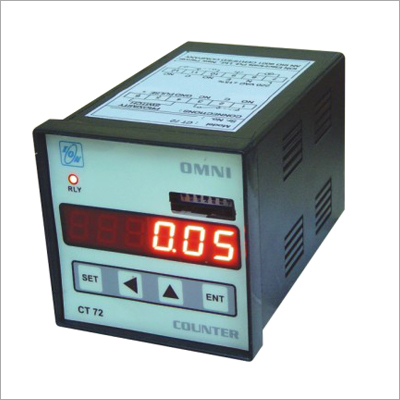Omni Counter Ct72 - Metal, 72x72x125 Mm | Gray, High Visibility, 0-50a C, 24v, 4khz Frequency